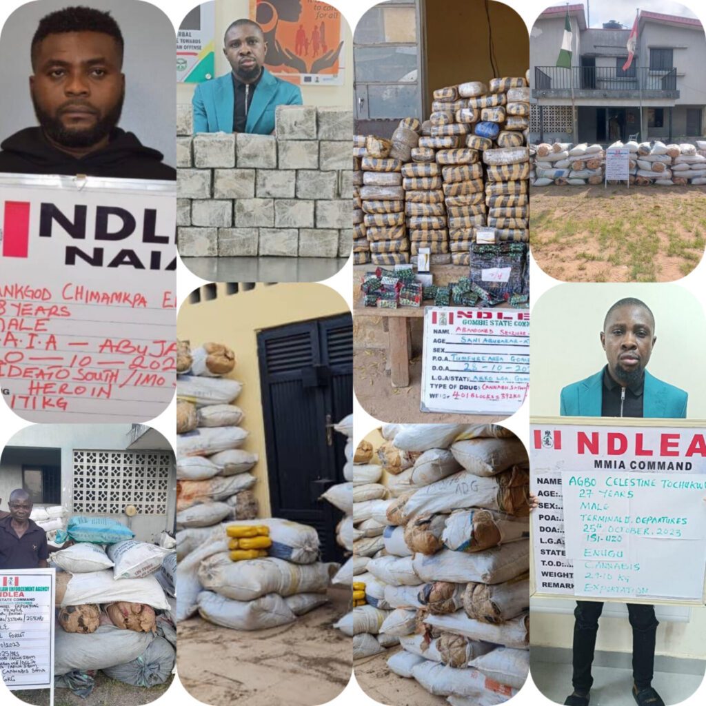 NDLEA operatives arrests Hong Kong, France-bound businessmen at Abuja airport for ingesting cocaine, heroin