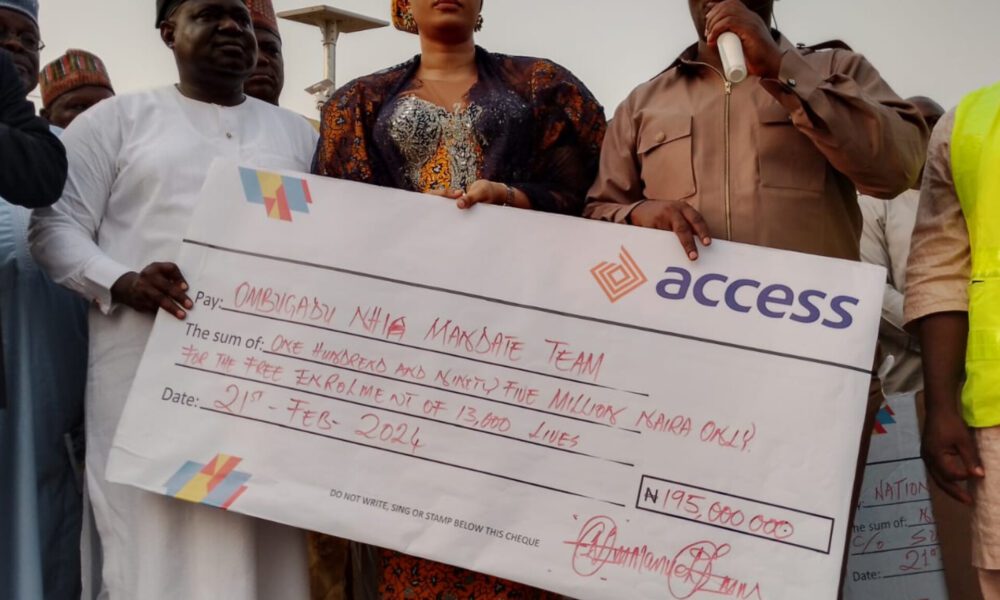 Ombugadu splahes N198million to enrol 13,000 indigents on NHIS in Nasarawa