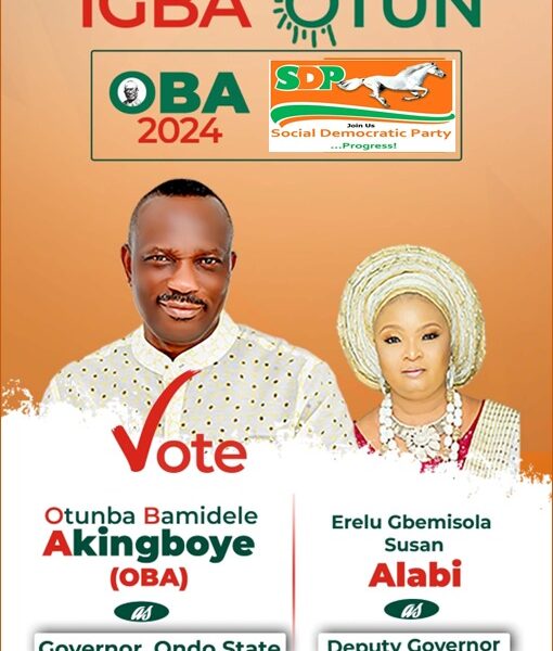 SDP unveils Akingboye as candidate for Ondo 2024