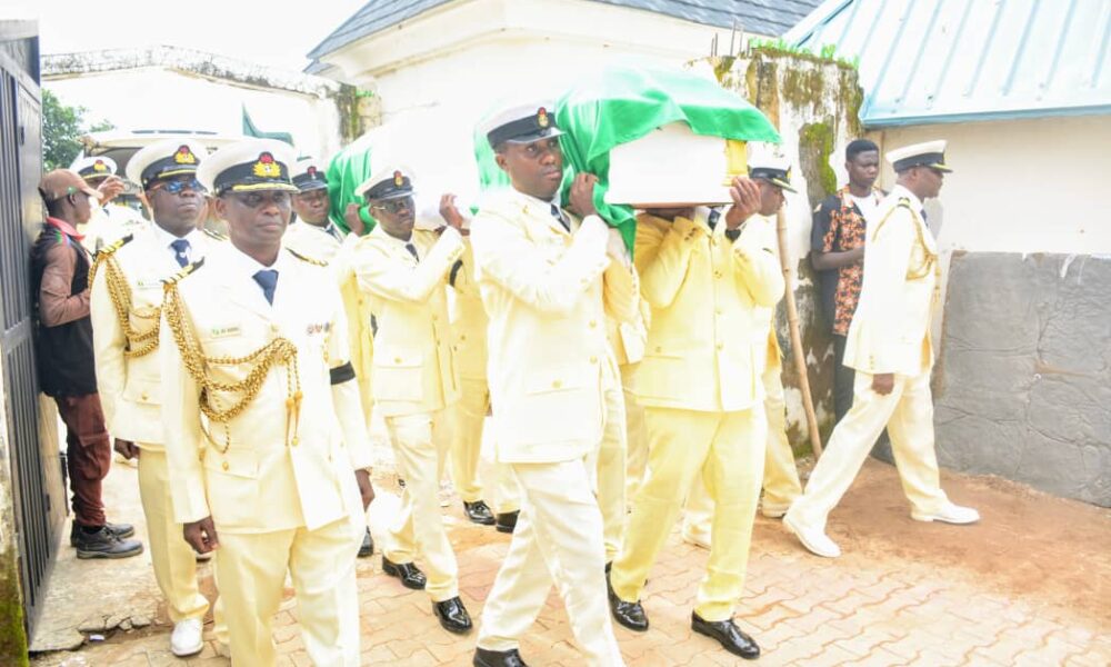 Tears flow freely as Niger Assembly Member, late commander Joseph Haruna is laid to rest.