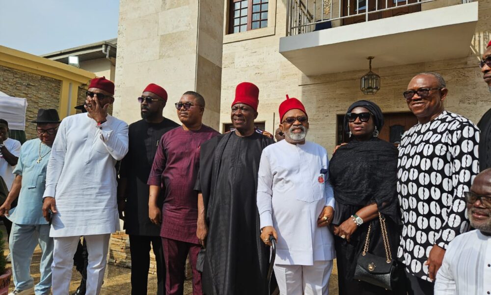 Peter Obi at Late Senator Ifeanyi Ubah Burial calls for Reflection on Leadership, Legacy