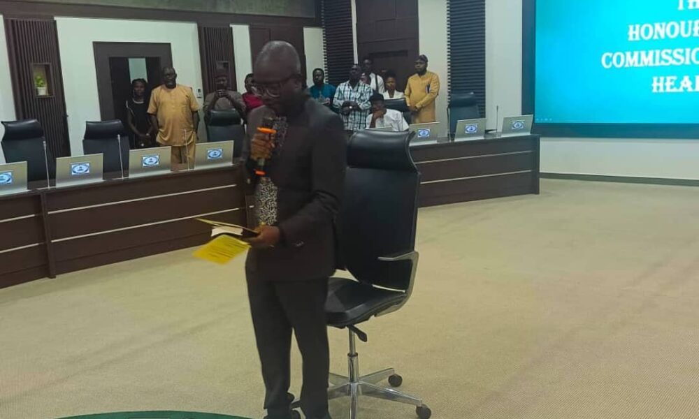 Governor Okpebholo administers oath of office on New Health Commissioner