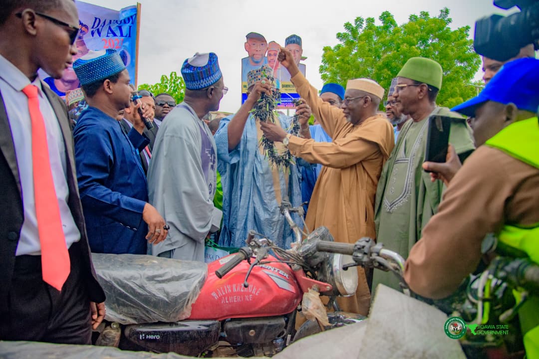 Senator Hussaini Blends Politics, Heritage in Kazaure with 127 Motorcycles donation