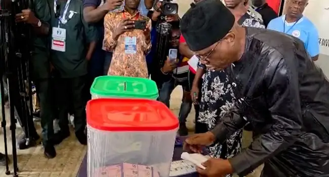 Wike Casts Vote in Rivers LG Polls, says Process is Peaceful amidst BVAS Concerns
