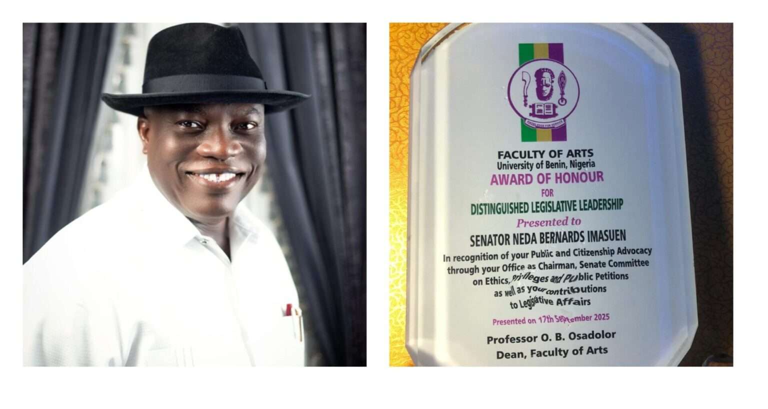 UNIBEN @50: Faculty of Arts Honours Senator Imasuen