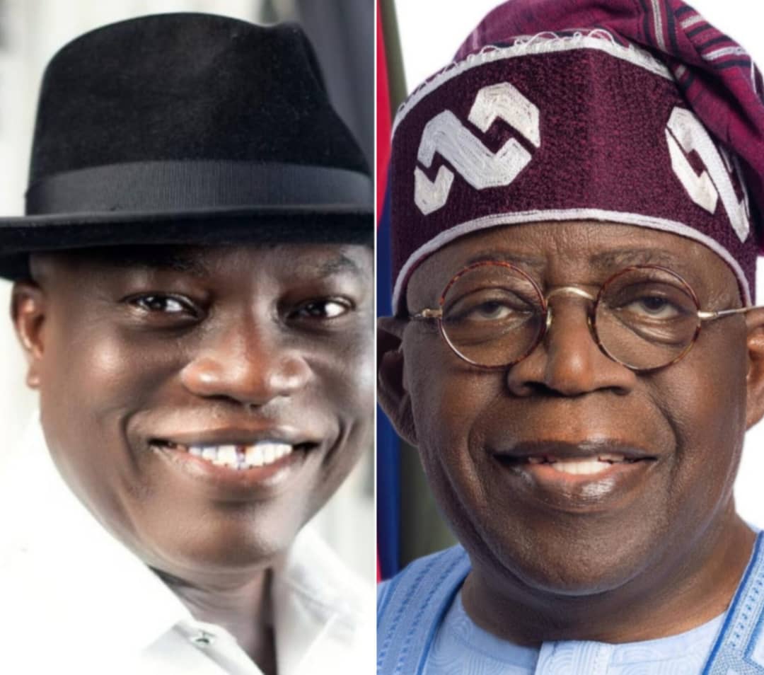 Senator Neda Imasuen and President Bola Tinubu