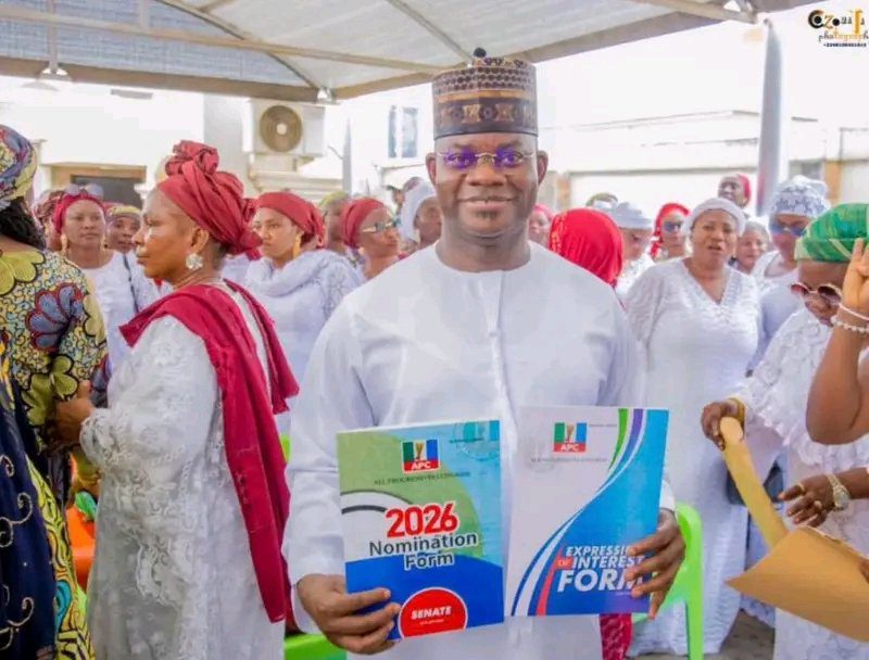 Yahaya Bello picks APC senatorial form for Kogi Central, 2027