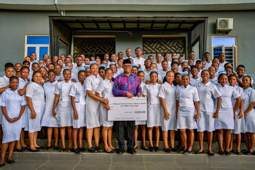 Peter Obi Donates ₦10m to Ibadan Nursing College, Reaffirms Commitment to Healthcare Education
